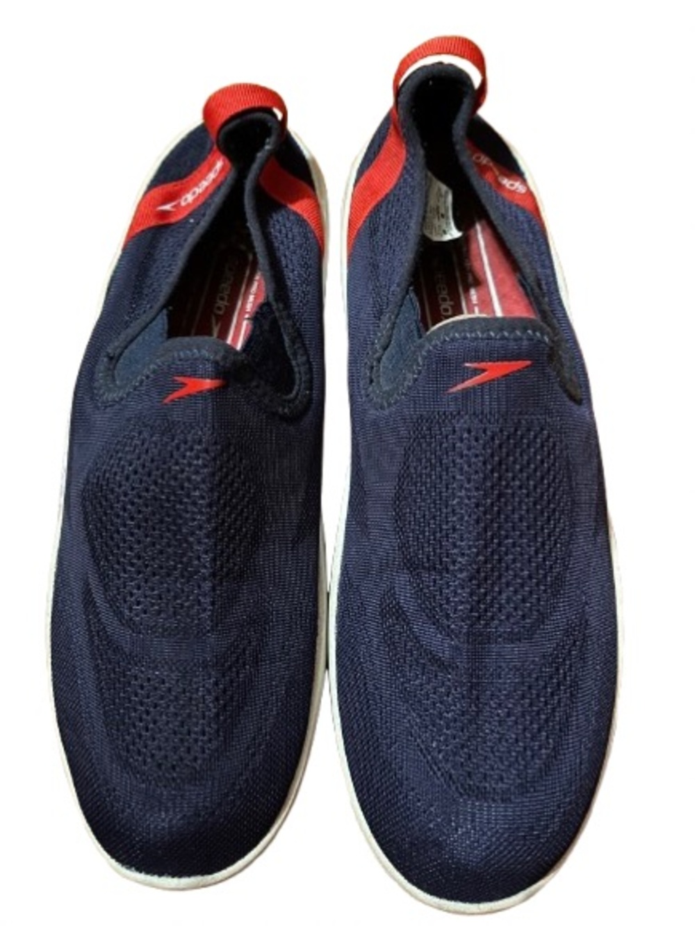 Speedo Surf Walker Pro Mesh Men's Blue and Red Slip-On Water Shoes Size 10